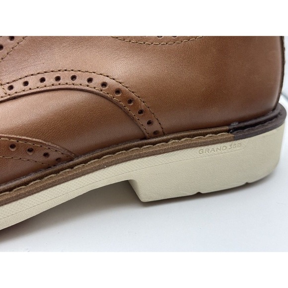 Cole Haan Men Go-To Wingtip Oxford Shoes Size 8M British Tan Leather main image 8